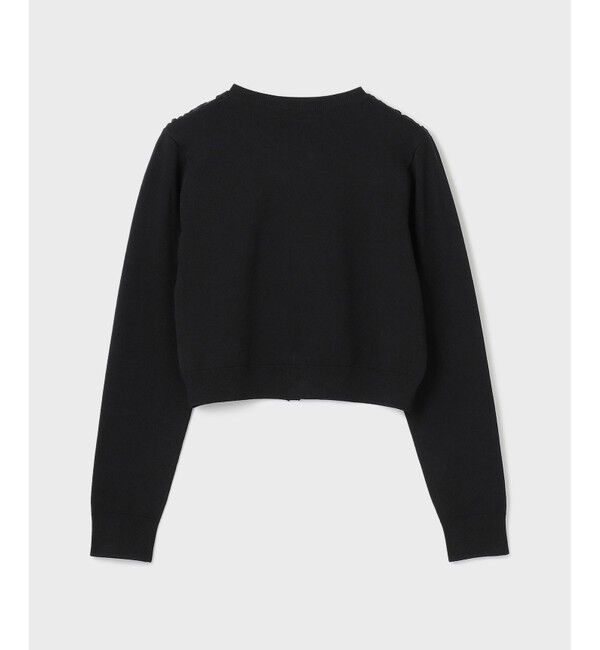 GRACE CONTINENTAL「サテンコードニットカーディガン」|カーディガン|