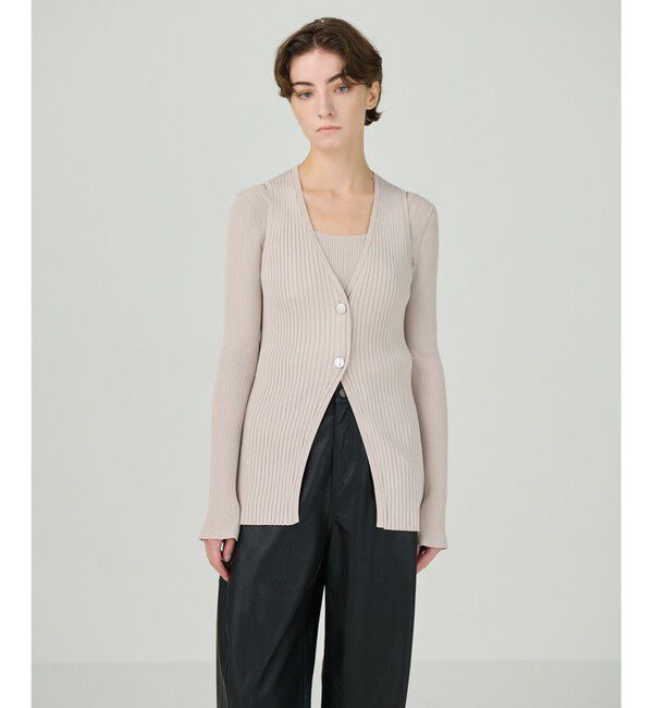 Diagram「リブニットベスト」|ベスト・ジレ|ベージュ