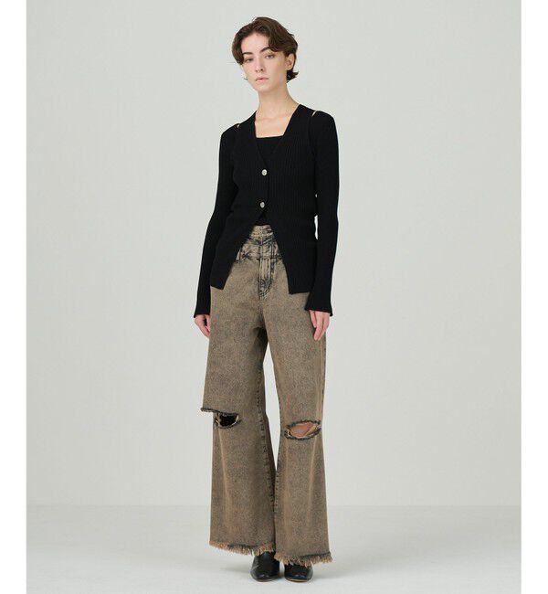 Diagram「リブニットベスト」|ベスト・ジレ|ブラック