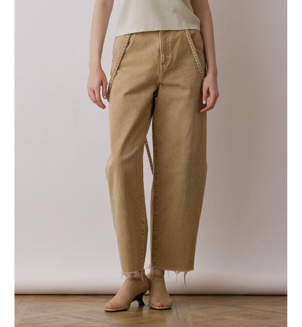 Diagram「サス付zipデニムパンツ」|デニム|ベージュ