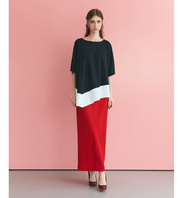 Grace Class「バイカラーアシメトップ」|Tシャツ・カットソー|