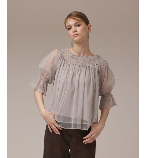 Diagram「チュールシャーリングトップ」|シャツ・ブラウス|