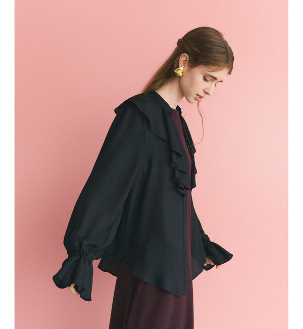 Grace Class「スキッパーラッフルブラウス」|シャツ・ブラウス|