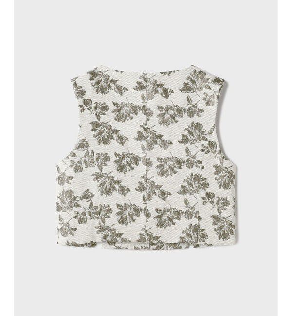 GRACE CONTINENTAL「ラメフラワージャガードベスト」|ベスト・ジレ|