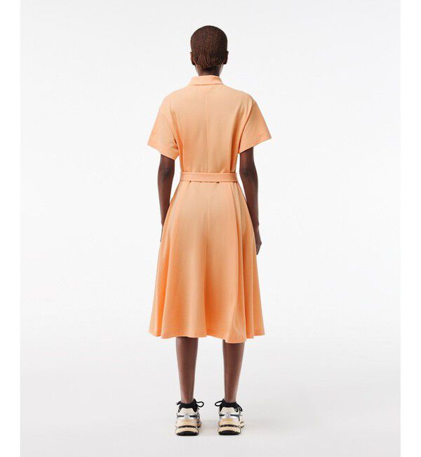 LACOSTE「鹿の子地シャツワンピース /シャツドレス」|ワンピース|