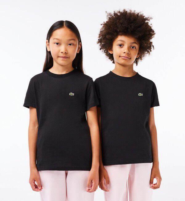 LACOSTE「JUNIORベーシックワニロゴパッチTシャツ」|Tシャツ・カットソー|ブラック