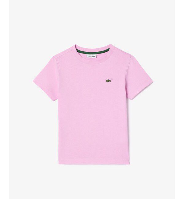 LACOSTE「JUNIORベーシックワニロゴパッチTシャツ」|Tシャツ・カットソー|ピンク