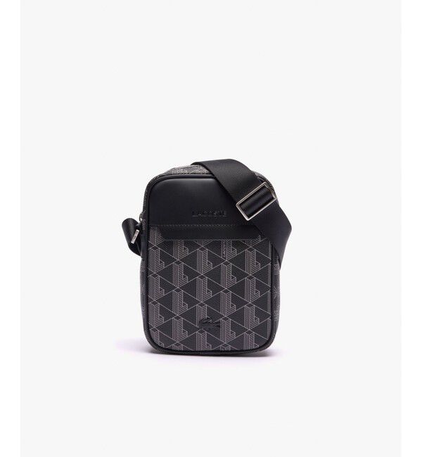 LACOSTE「ザ ブレンド モノグラムバーティカルショルダーバッグ」|ショルダー・メッセンジャー|ダークグレー