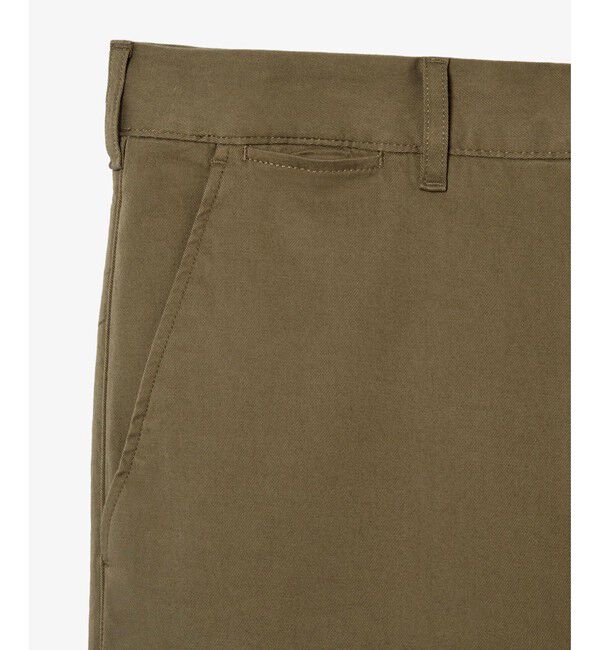 LACOSTE「オーガニックコットン ロゴピスネーム スリムフィットストレッチチノパンツ」|チノ|