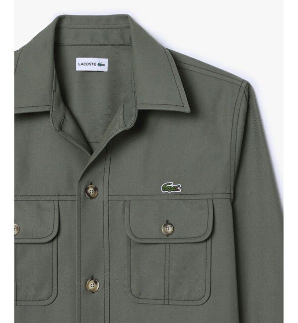 LACOSTE「レーヨンブレンドヘビーウェイトミリタリーシャツ」|シャツ・ブラウス|