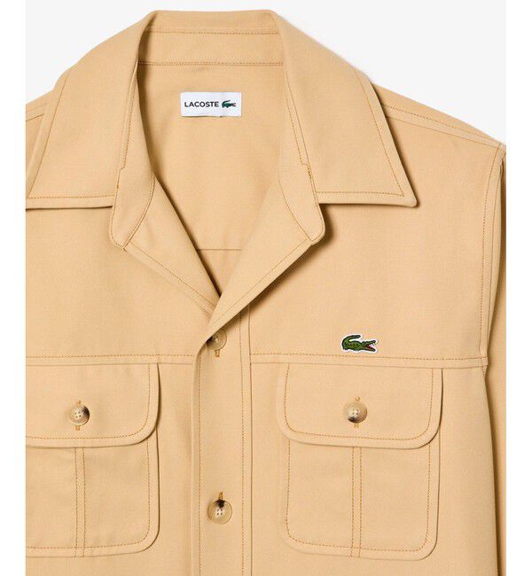 LACOSTE「レーヨンブレンドヘビーウェイトミリタリーシャツ」|シャツ・ブラウス|