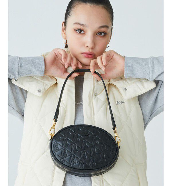 LACOSTE「マヘキ オーバルレザーショルダーバッグ」|ショルダー・メッセンジャー|