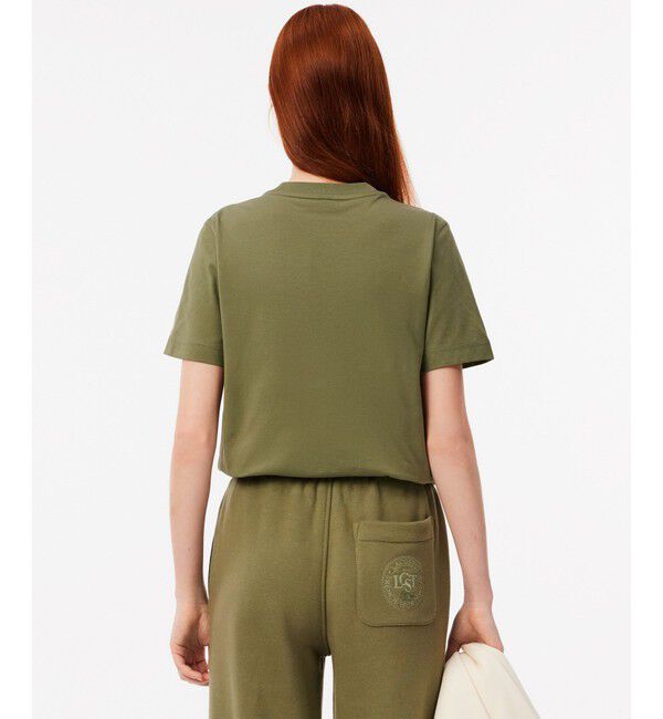 LACOSTE「3Dサークルロゴプリント半袖Tシャツ」|Tシャツ・カットソー|