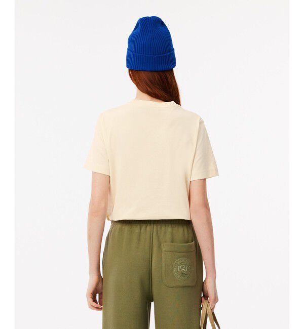 LACOSTE「3Dサークルロゴプリント半袖Tシャツ」|Tシャツ・カットソー|
