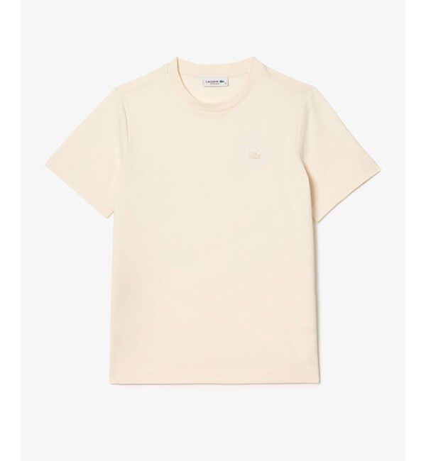 LACOSTE「3Dサークルロゴプリント半袖Tシャツ」|Tシャツ・カットソー|