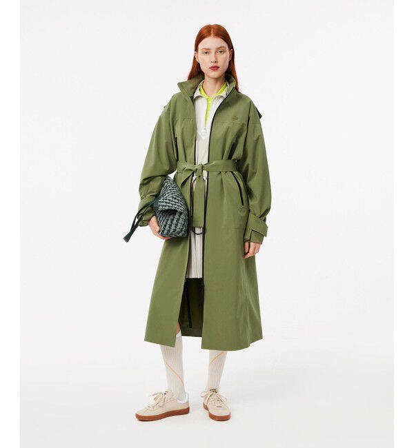 LACOSTE「プリーツスカートアノラックドレス / ハーフジップワンピース」|ワンピース|