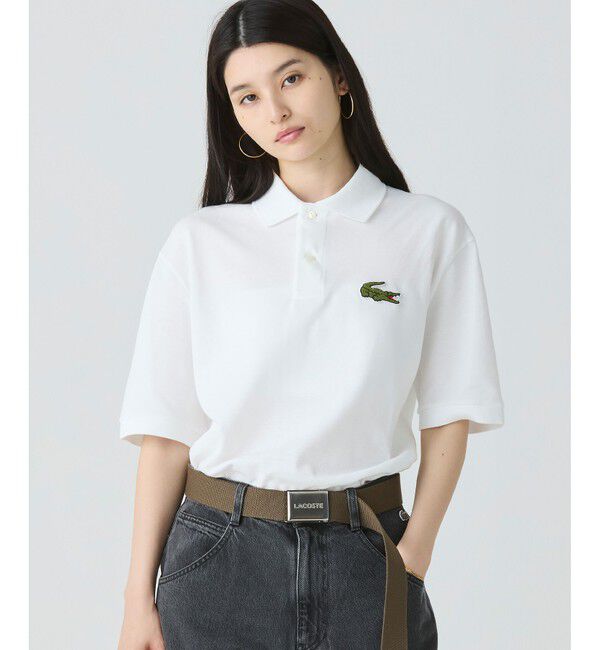 LACOSTE「L.12.12ルーズフィット ドロップショルダー 鹿の子半袖ポロシャツ」|ポロシャツ|