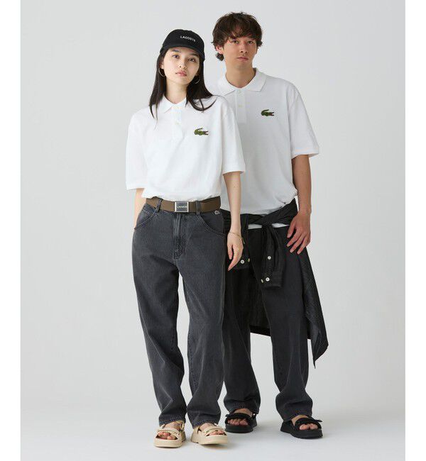 LACOSTE「L.12.12ルーズフィット ドロップショルダー 鹿の子半袖ポロシャツ」|ポロシャツ|