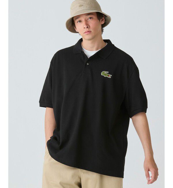 LACOSTE「L.12.12ルーズフィット ドロップショルダー 鹿の子半袖ポロシャツ」|ポロシャツ|