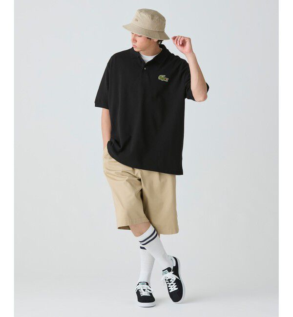 LACOSTE「L.12.12ルーズフィット ドロップショルダー 鹿の子半袖ポロシャツ」|ポロシャツ|