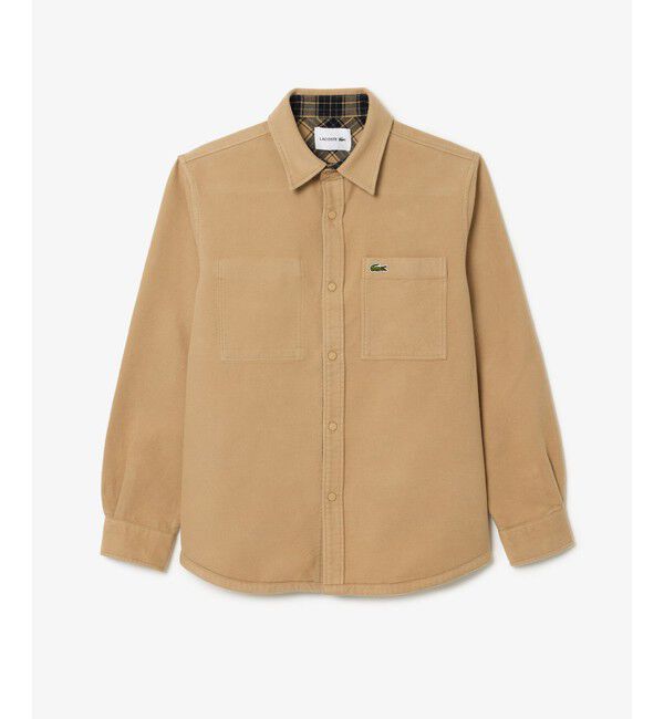 LACOSTE「無地?チェックリバーシブルシャツ」|シャツ・ブラウス|