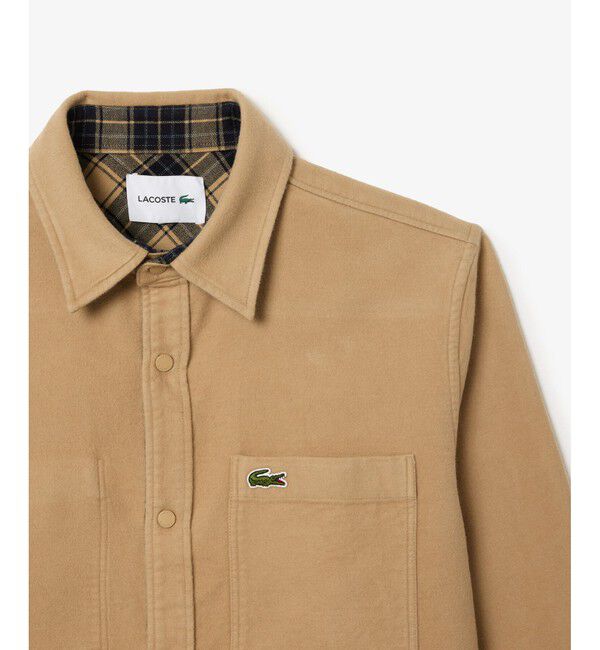 LACOSTE「無地?チェックリバーシブルシャツ」|シャツ・ブラウス|