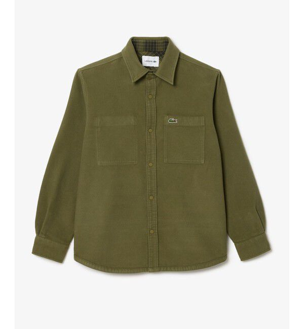 LACOSTE「無地?チェックリバーシブルシャツ」|シャツ・ブラウス|