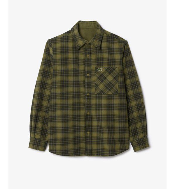 LACOSTE「無地?チェックリバーシブルシャツ」|シャツ・ブラウス|