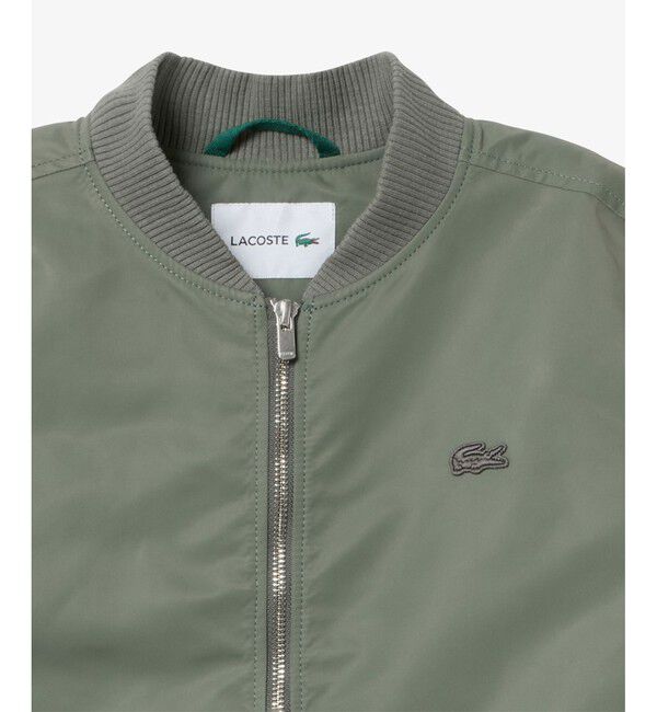 LACOSTE「2WAY 撥水 デタッチャブルスリーブボンバージャケット / ボリュームスリーブMAー1ブルゾン」|ブルゾン・スタジャン|