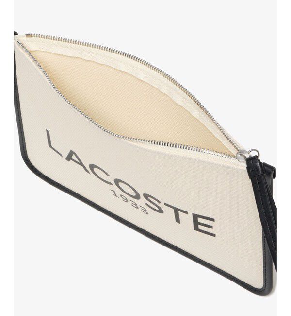 LACOSTE「ヘリテージキャンバス クラッチバッグ」|クラッチバッグ|