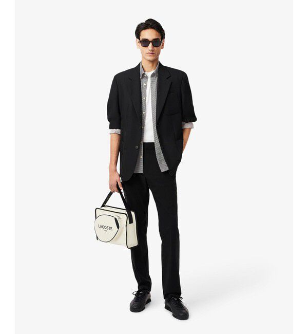 LACOSTE「マイクロチェックジャージシャツ」|シャツ・ブラウス|