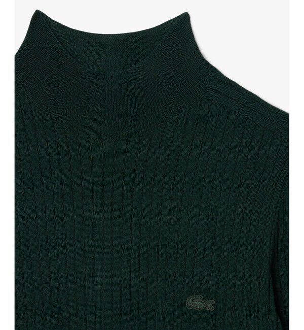 LACOSTE「3Dニッティングハイネック メリノウール ハイゲージニットセーター」|ニット・セーター|