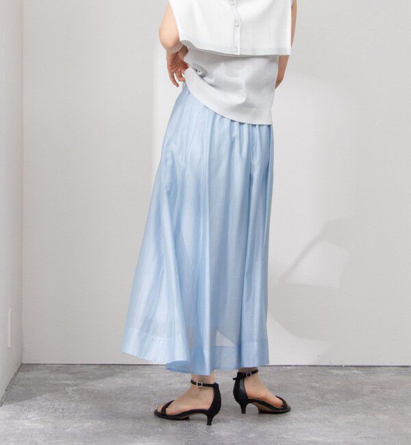 NOLLEY'S sophi「《セットアップ対応》シアーローンフレアスカート」|フレア|