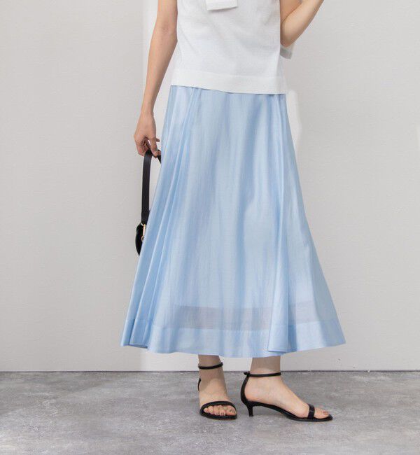 NOLLEY'S sophi「《セットアップ対応》シアーローンフレアスカート」|フレア|