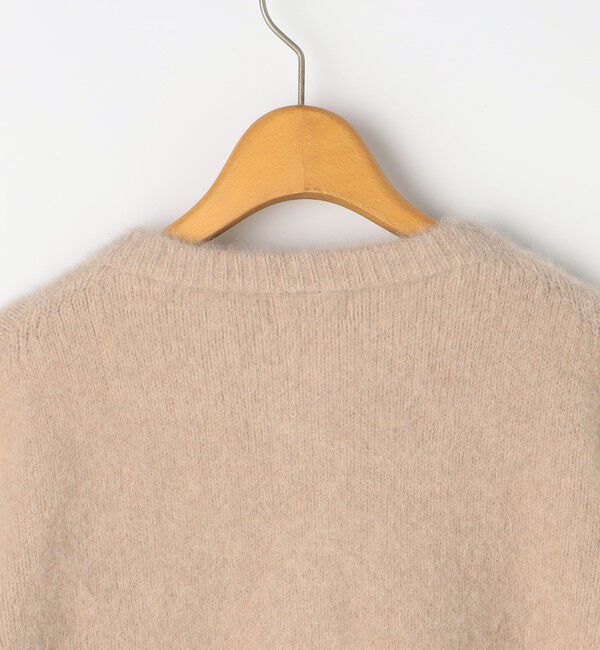 NOLLEY'S「《手洗い可能》《アンサンブル対応》プレミアムヘアリークロップドクルーネックカーディガン」|カーディガン|