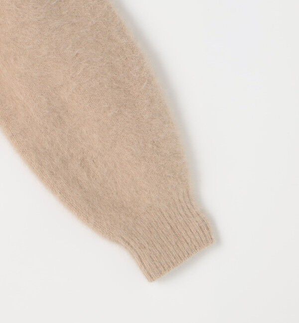 NOLLEY'S「《手洗い可能》《アンサンブル対応》プレミアムヘアリークロップドクルーネックカーディガン」|カーディガン|