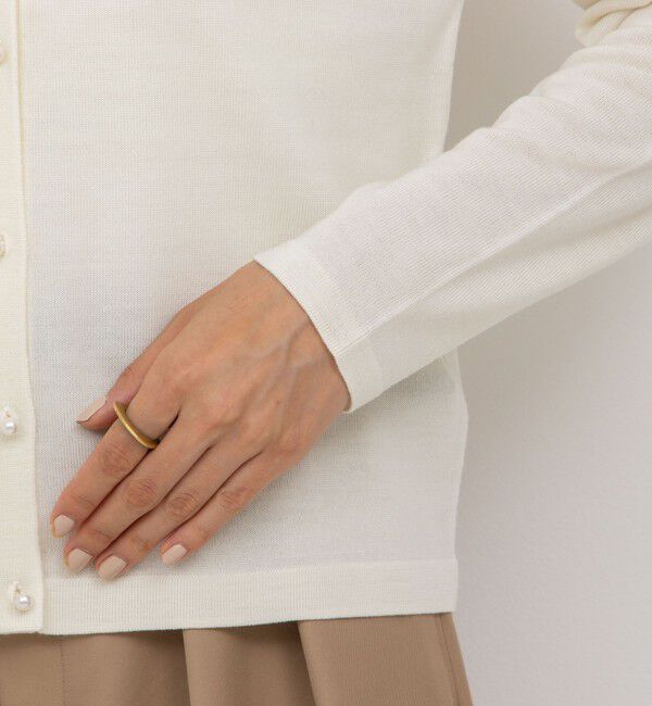 NOLLEY'S sophi「《手洗い可能》ウール100%クルーネックカーディガン」|カーディガン|