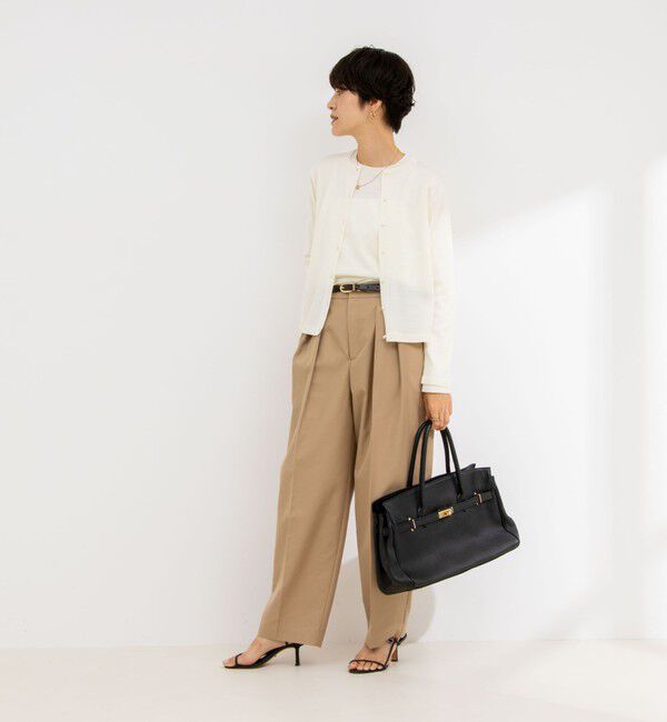 NOLLEY'S sophi「《手洗い可能》ウール100%クルーネックカーディガン」|カーディガン|