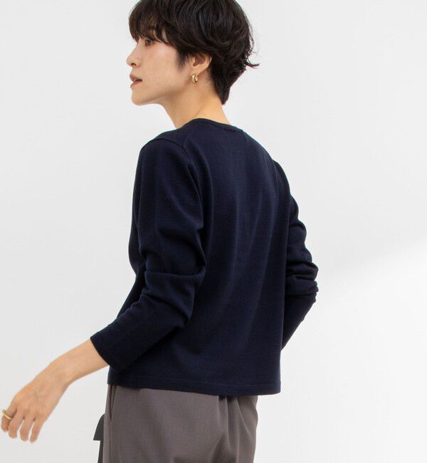 NOLLEY'S sophi「《手洗い可能》ウール100%クルーネックカーディガン」|カーディガン|