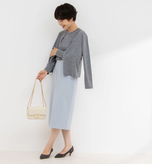 NOLLEY'S sophi「《手洗い可能》ウール100%クルーネックカーディガン」|カーディガン|