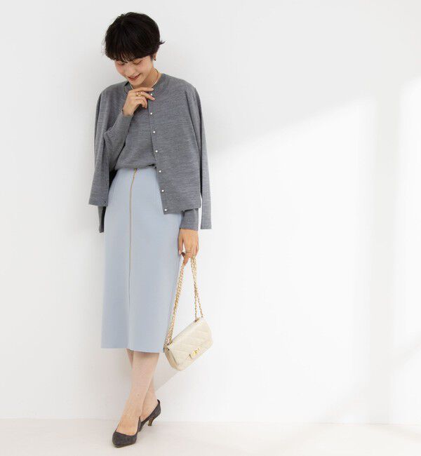 NOLLEY'S sophi「《手洗い可能》ウール100%クルーネックカーディガン」|カーディガン|