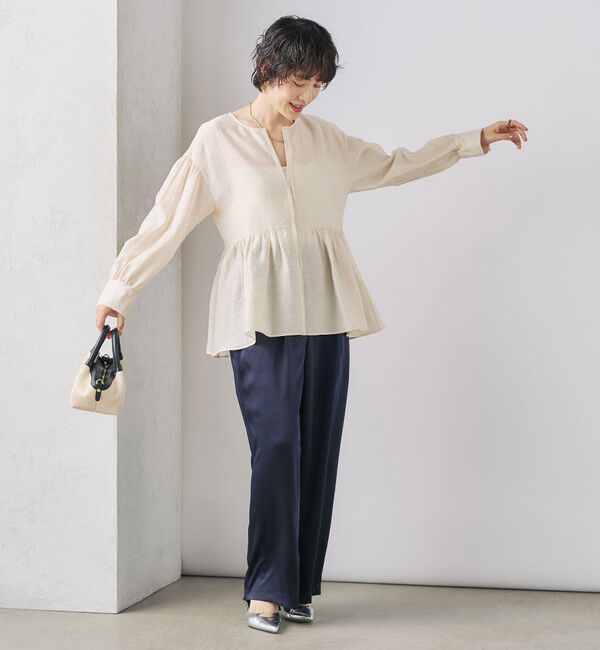 NOLLEY'S「ウォッシャブルサテンイージーパンツ」|その他|