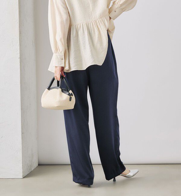 NOLLEY'S「ウォッシャブルサテンイージーパンツ」|その他|