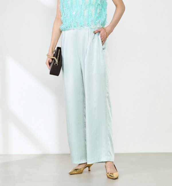 NOLLEY'S「ウォッシャブルサテンイージーパンツ」|その他|