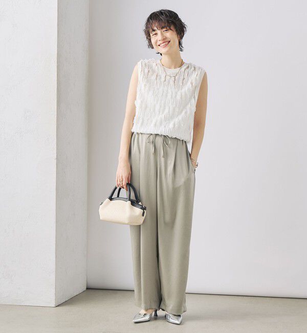 NOLLEY'S「ウォッシャブルサテンイージーパンツ」|その他|