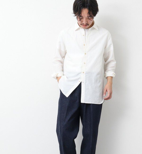 NOLLEY'S goodman「キュプラリネン レギュラーカラーシャツ 25SS」|シャツ・ブラウス|