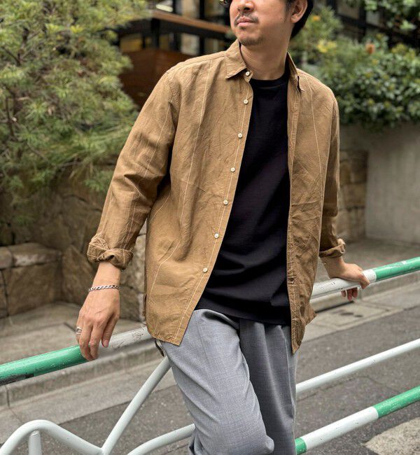 NOLLEY'S goodman「キュプラリネン レギュラーカラーシャツ 25SS」|シャツ・ブラウス|