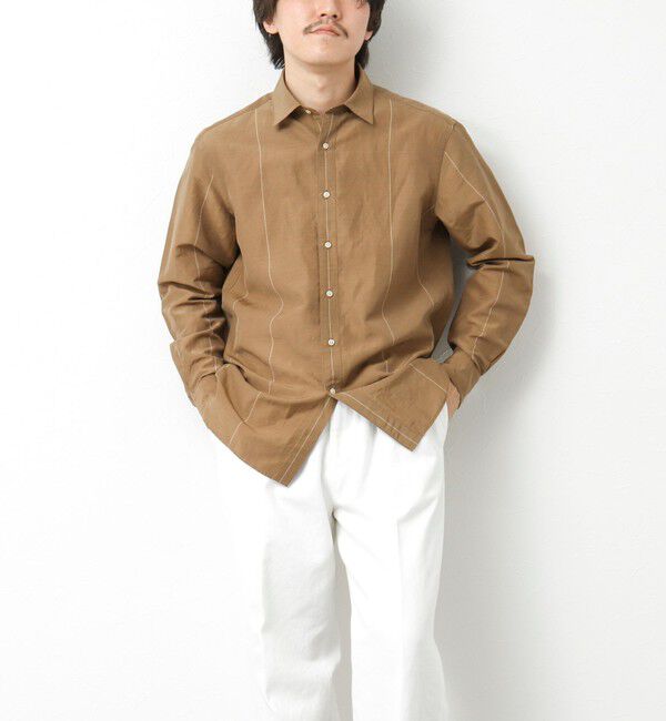 NOLLEY'S goodman「キュプラリネン レギュラーカラーシャツ 25SS」|シャツ・ブラウス|