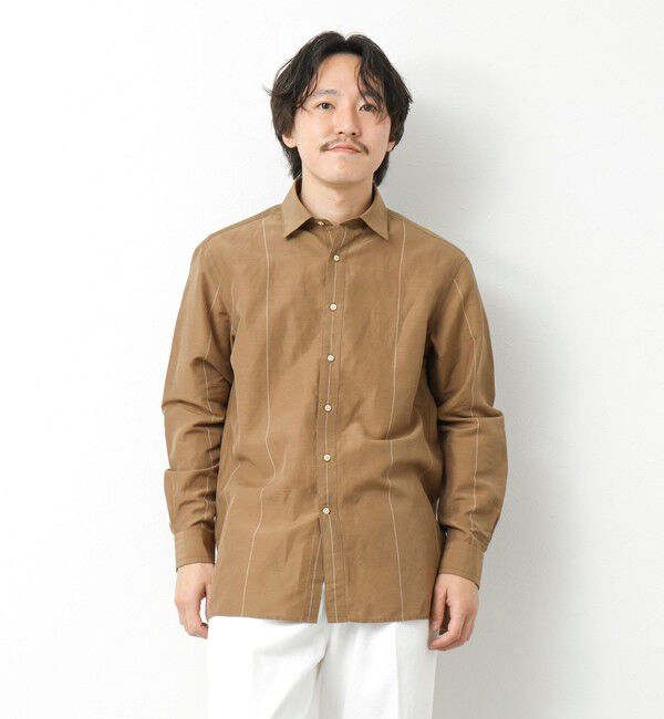 NOLLEY'S goodman「キュプラリネン レギュラーカラーシャツ 25SS」|シャツ・ブラウス|