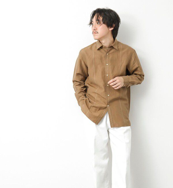 NOLLEY'S goodman「キュプラリネン レギュラーカラーシャツ 25SS」|シャツ・ブラウス|